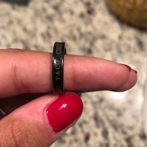 Black metal ring Tiffany’s